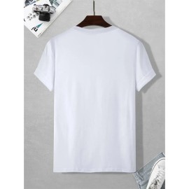 TRUMP 2024 Graphic Print Men's Casual Short Sleeve T-shirt for Summer Outdoor Wear