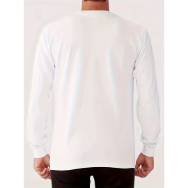 PARIS Print Men's Long Sleeve Active T-shirt - Casual and Comfy for Spring, Summer, and Autumn