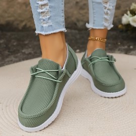 Women's Solid Color Casual Sneakers, Slip On Soft Sole Platform Low-top Shoes, Lightweight Non-slip Daily Shoes